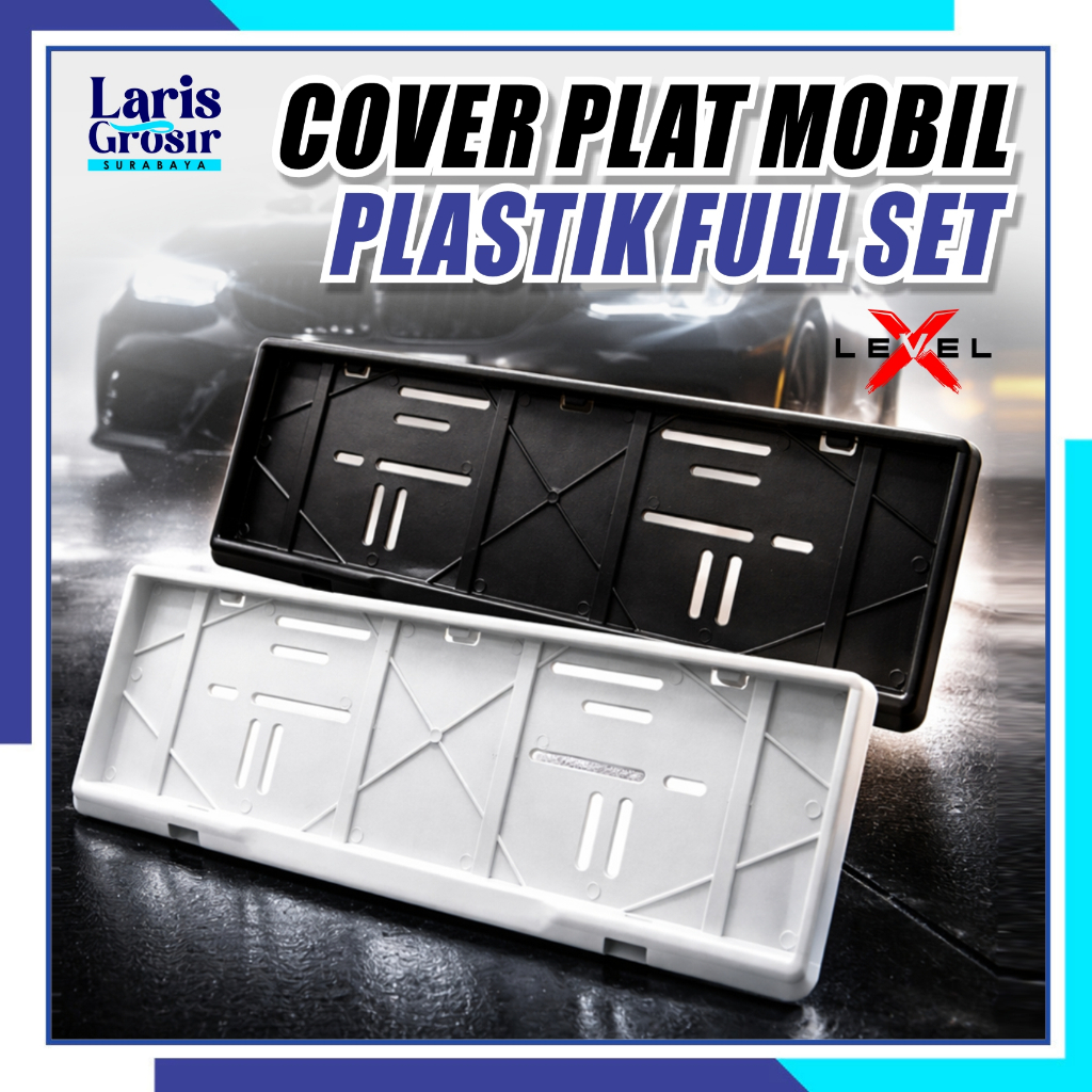 LEVEL X  Frame Plat Nomor / Tempat Dudukan Plat No Mobil / Cover Plat Nomor / Tatakan Plat Nomor Mobil