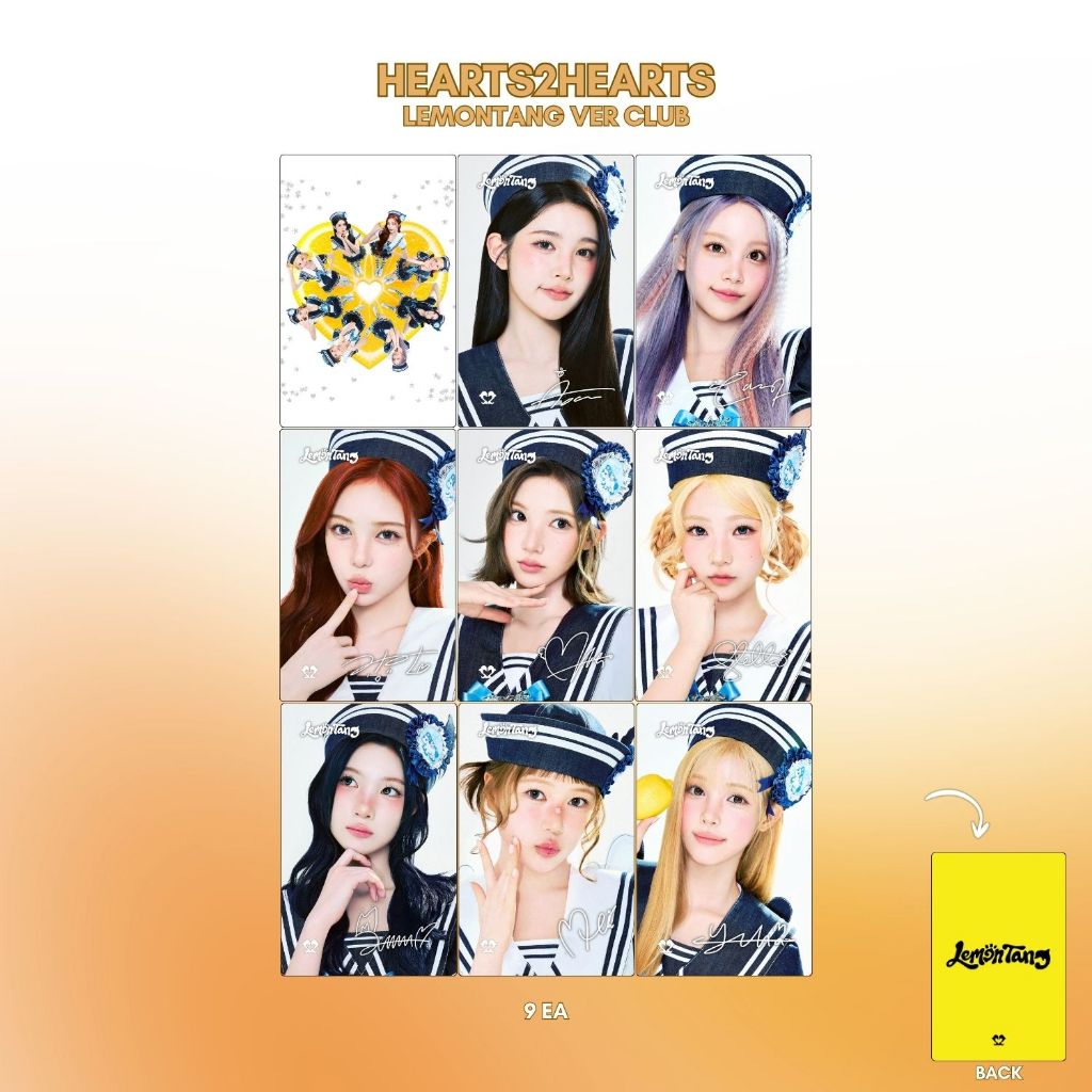 Jual PHOTOCARD HEARTS2HEARTS LEMON TANG 2SISI 9 PCS KPOP CARDS