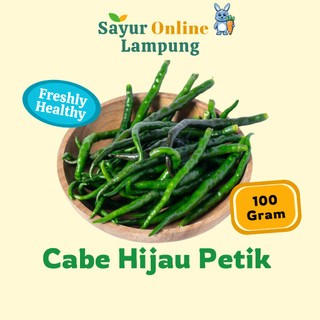 Cabe Hijau Keriting Tanpa Tangkai 250 Gr