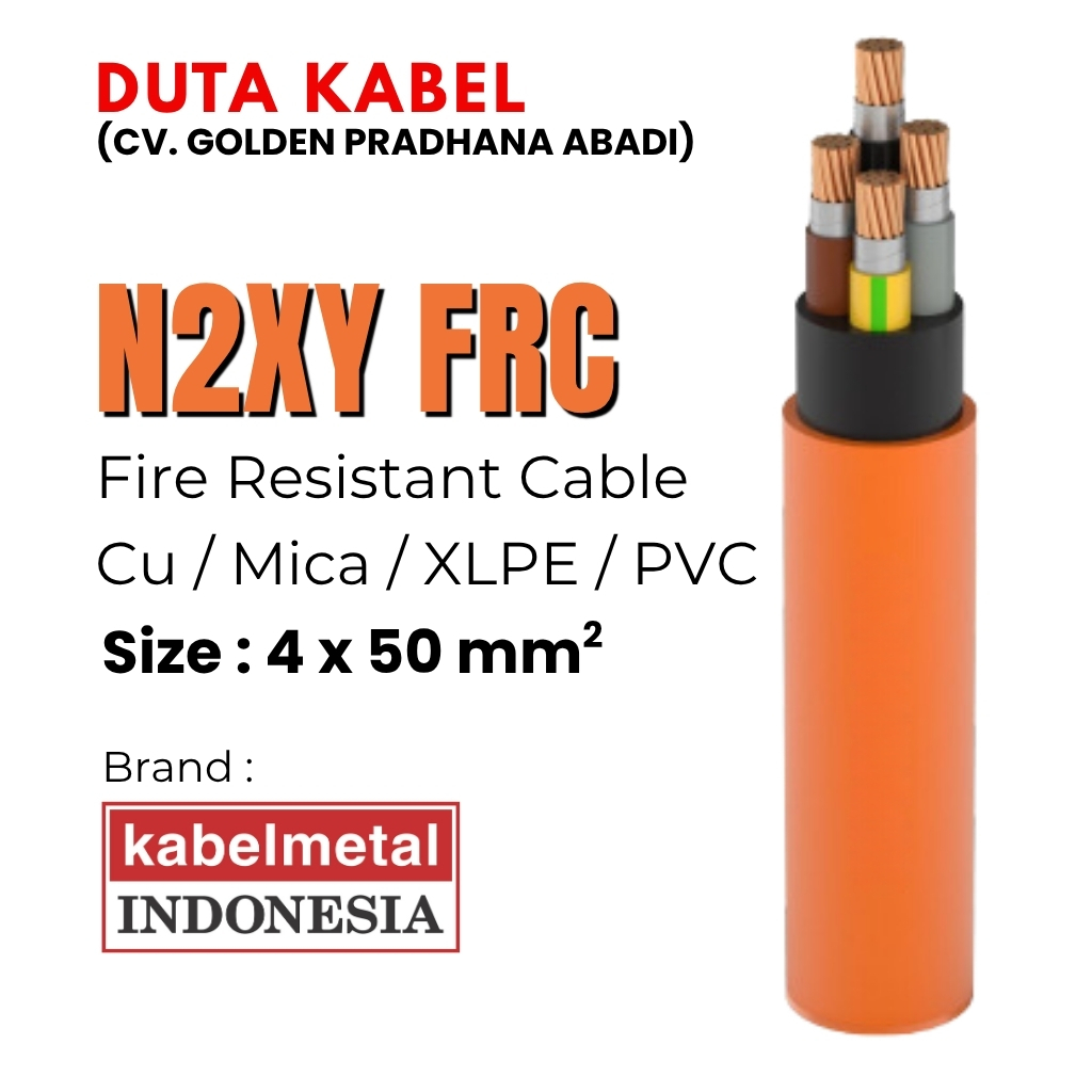 Jual Kabel N2XY FRC 4x50mm2 MERK KABEMETAL (KMI)/4x50mm2/4 x 50 mm2 mm ...