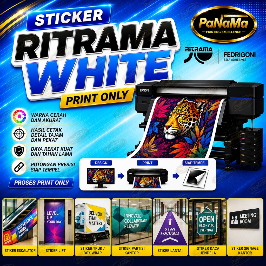 Jual Print ONLY Sticker RITRAMA, Print Stiker Vinyl Meteran, Stiker ...