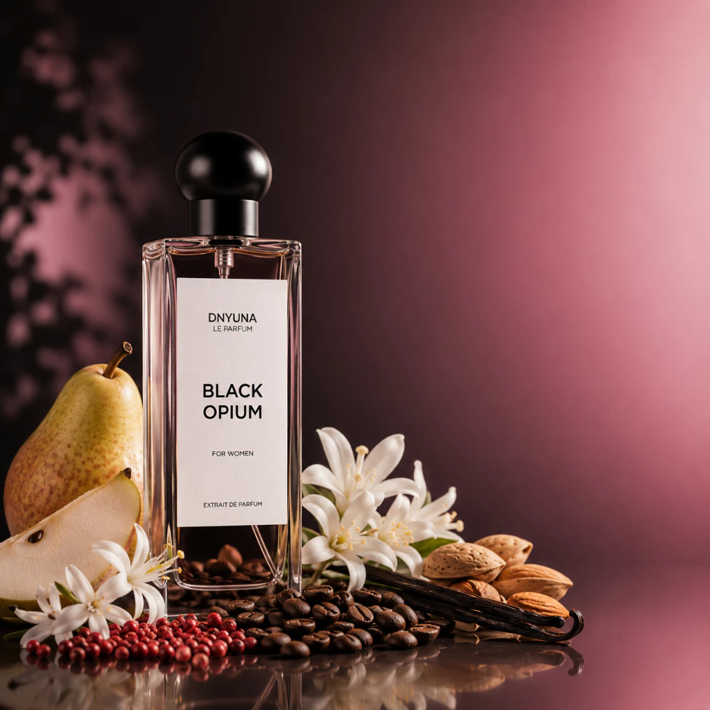 Dnyuna Le Parfum Black Opium Parfum Refill Wanita Tahan Lama Amber Vanilla Gourmand Coffee Series A340