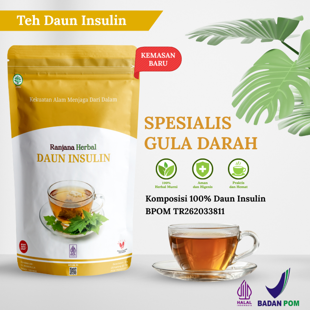 Ranjana Herbal Amputasi Batal, Diabetes Gula Darah Glukosa Normal Dengan Program Teh Daun Insulin BPOM Halal