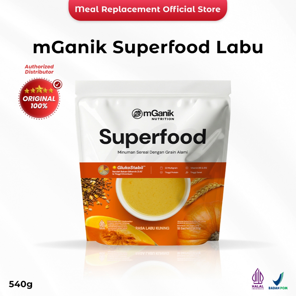 MGANIK Superfood Pumpkin 540gr - Suplemen Diabetes - BPOM