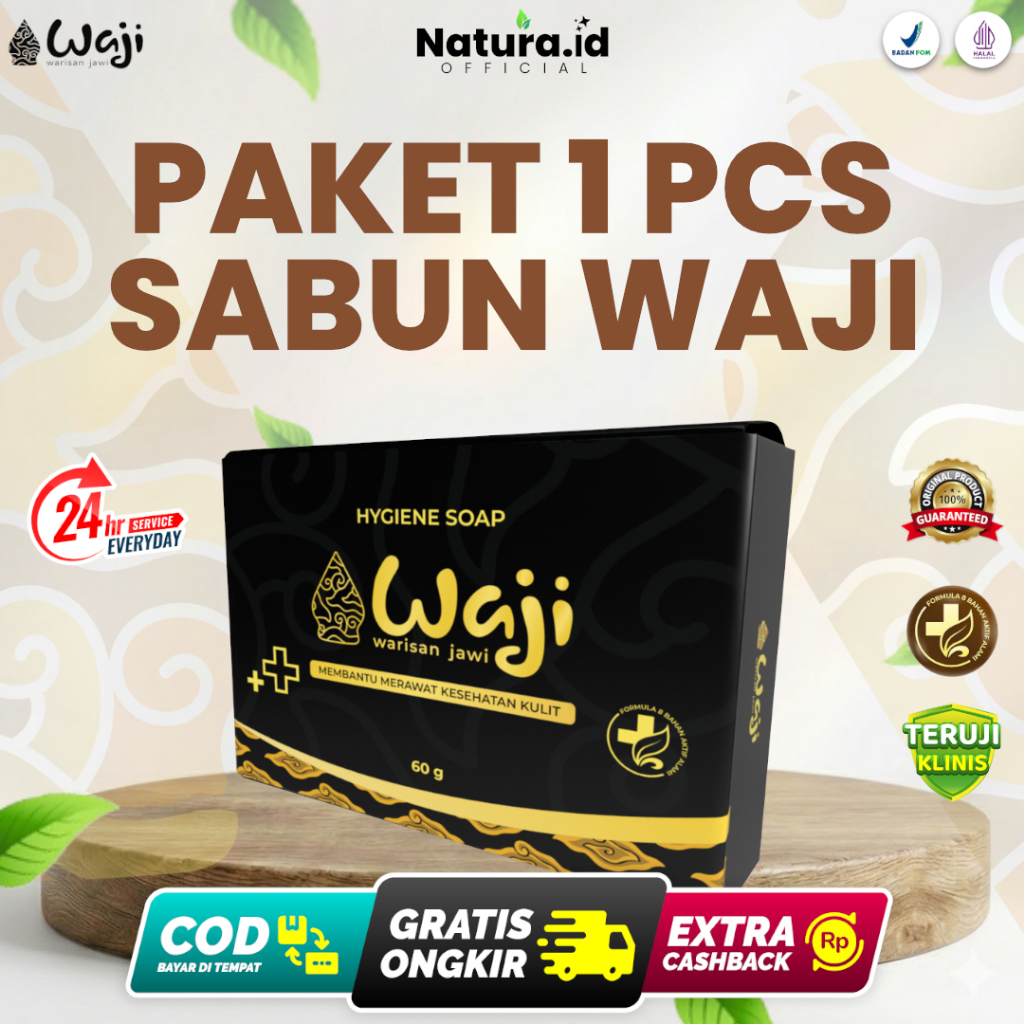 Sabun waji Herbal Soap Basmi Gatal-Gatal Anti Jamur Kudis Kadas Kurap Asli