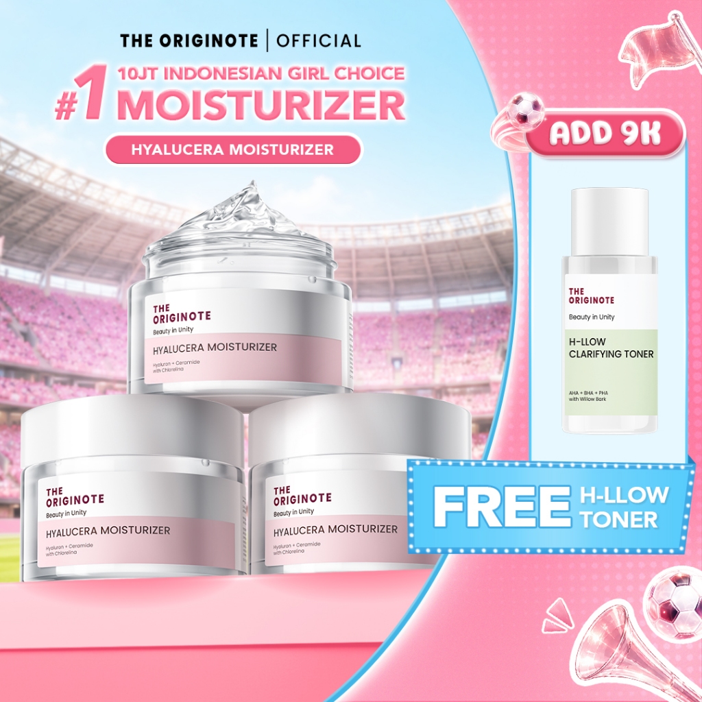 [FREE GIFT] The Originote Hyalucera Moisturizer Gel 50ml - Pelembap Wajah Moisturizer Ceramide Hyaluronic Acid | Pelembap Menghidrasi Bikin Kulit Lembap & Glowing | Moisturizer Menenangkan & Perbaiki Skin Barrier | Merawat Keremajaan Kulit