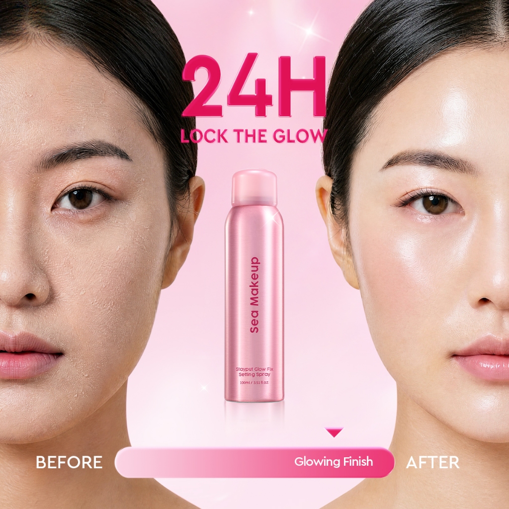[Yesaya's Pick] Sea Makeup Stayput Glow Fix Setting Spray 100ml foto 4