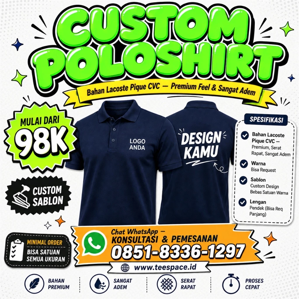 Custom Poloshirt Lacoste Pique CVC Premium