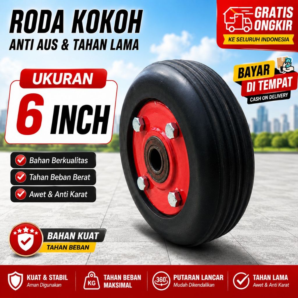 Jual RODA LORRY 6 Inch /7 Inch /RODA TROLLEY 6 Inch /7 Inch / RODA LORY ...