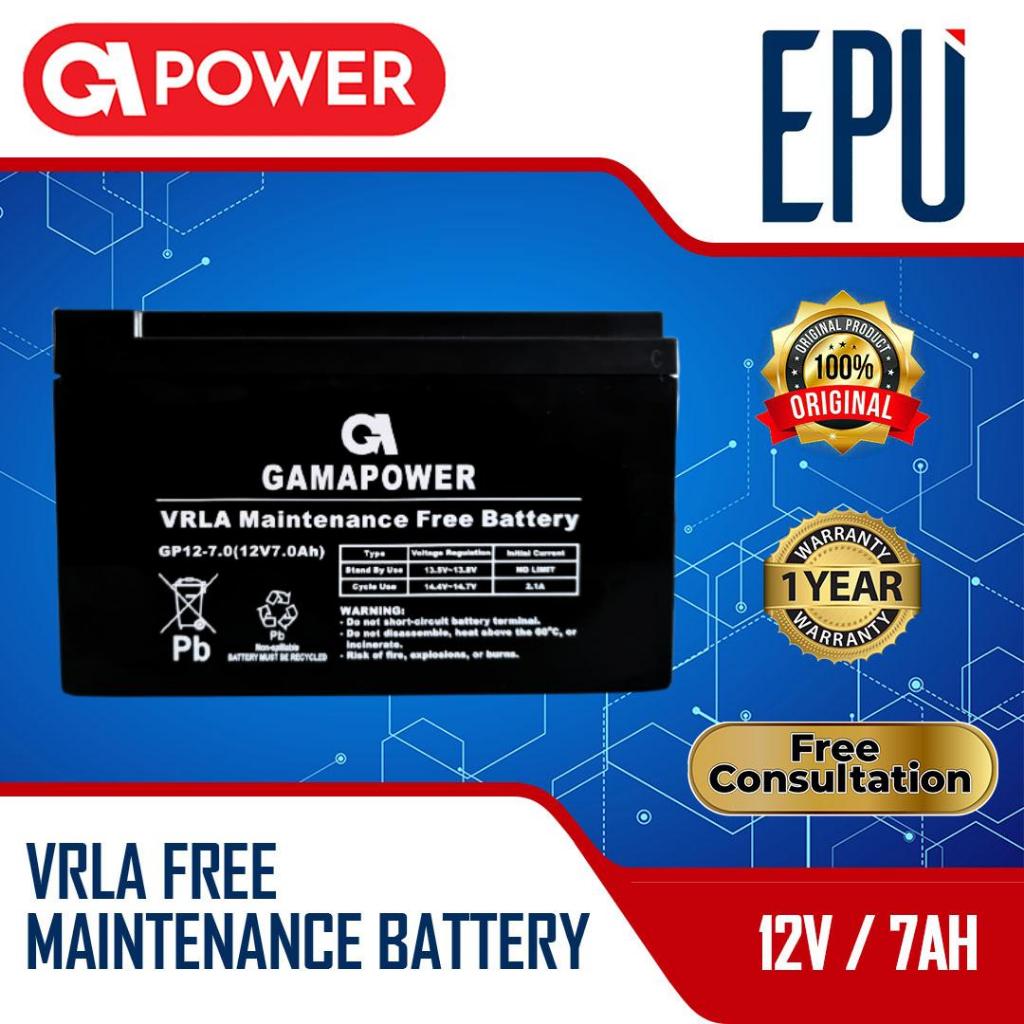 Aki UPS Gpower 12v 7ah 7 ah Baterai UPS Batere UPS Aki Kering UPS VRLA