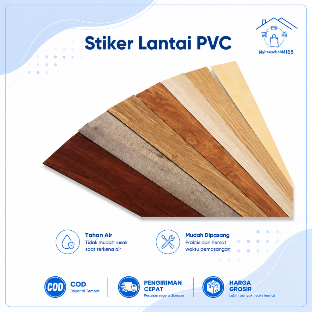 SHENAR vinil vynil vinil Lantai Stiker  15,2CM X 91,4 CM Tebal 1-2mm Dengan Lem - kualitas bagus COD