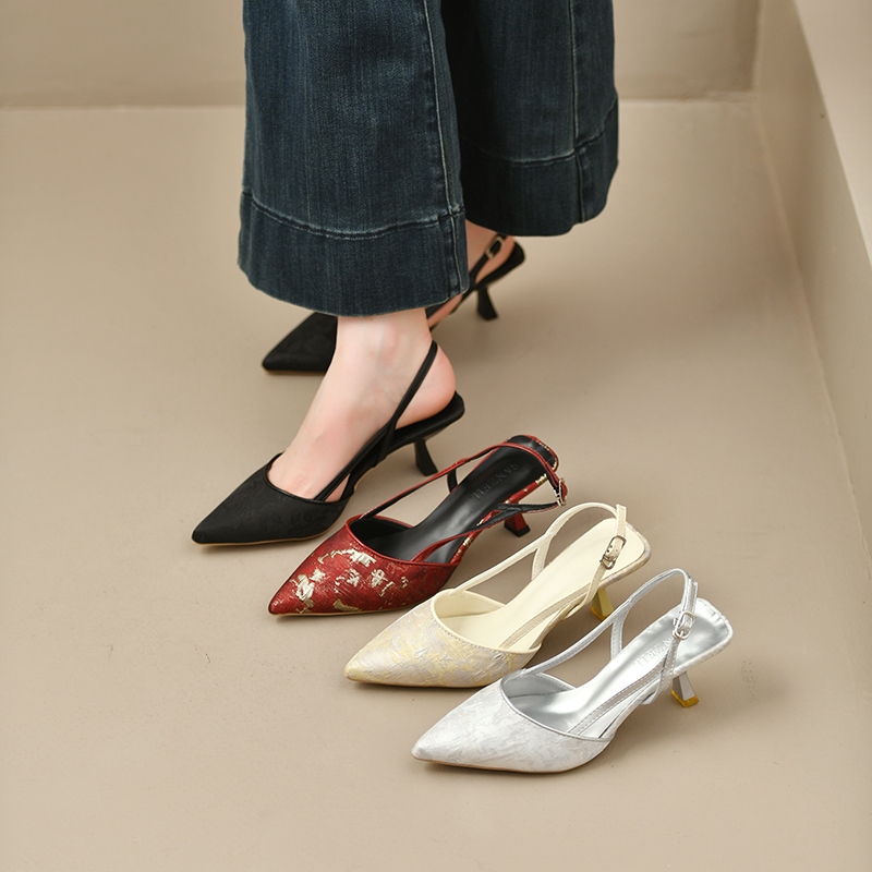 SANZEIL Arin Heels Wanita 3cm & 5cm Size 35-41 Sling Back 3779 foto 3