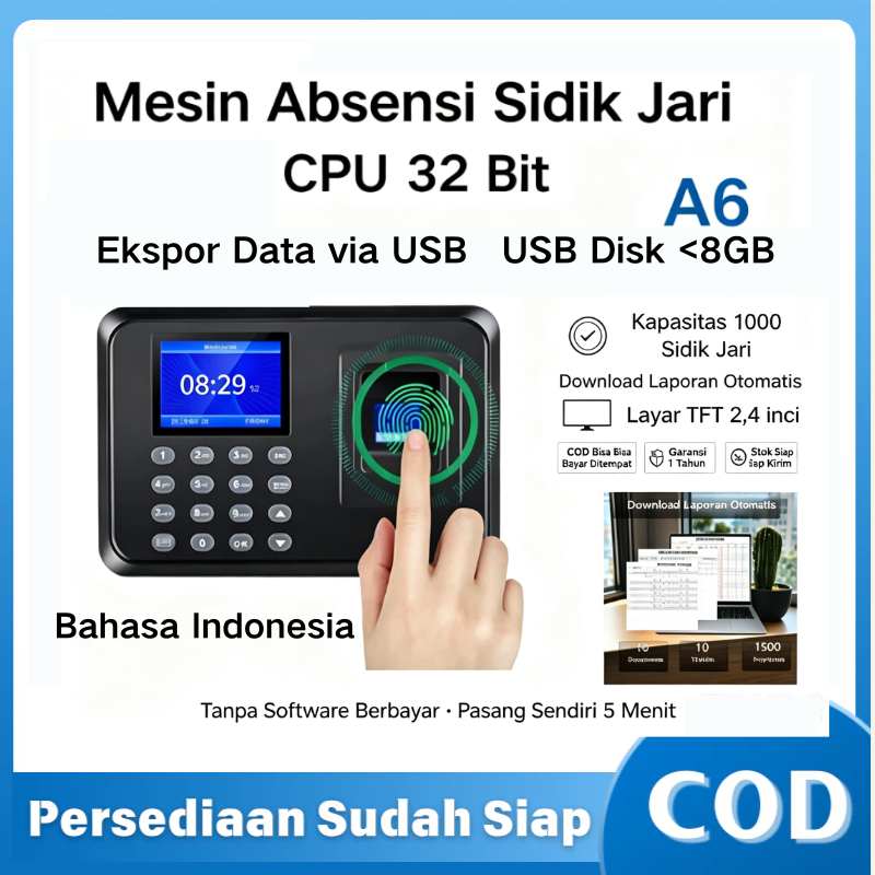 Jual Mesin Absensi Fingerprint Terlengkap & Harga Terbaru Oktober 2026 ...