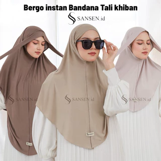 SANSEN.id - ALANA Bergo Instan Bandana Tali M/L/XL Viscose Rayon Airflow Bergo Khiban