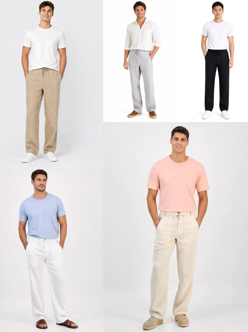 Celana Panjang Linen Pria CR Men's Linen Pants - 2961