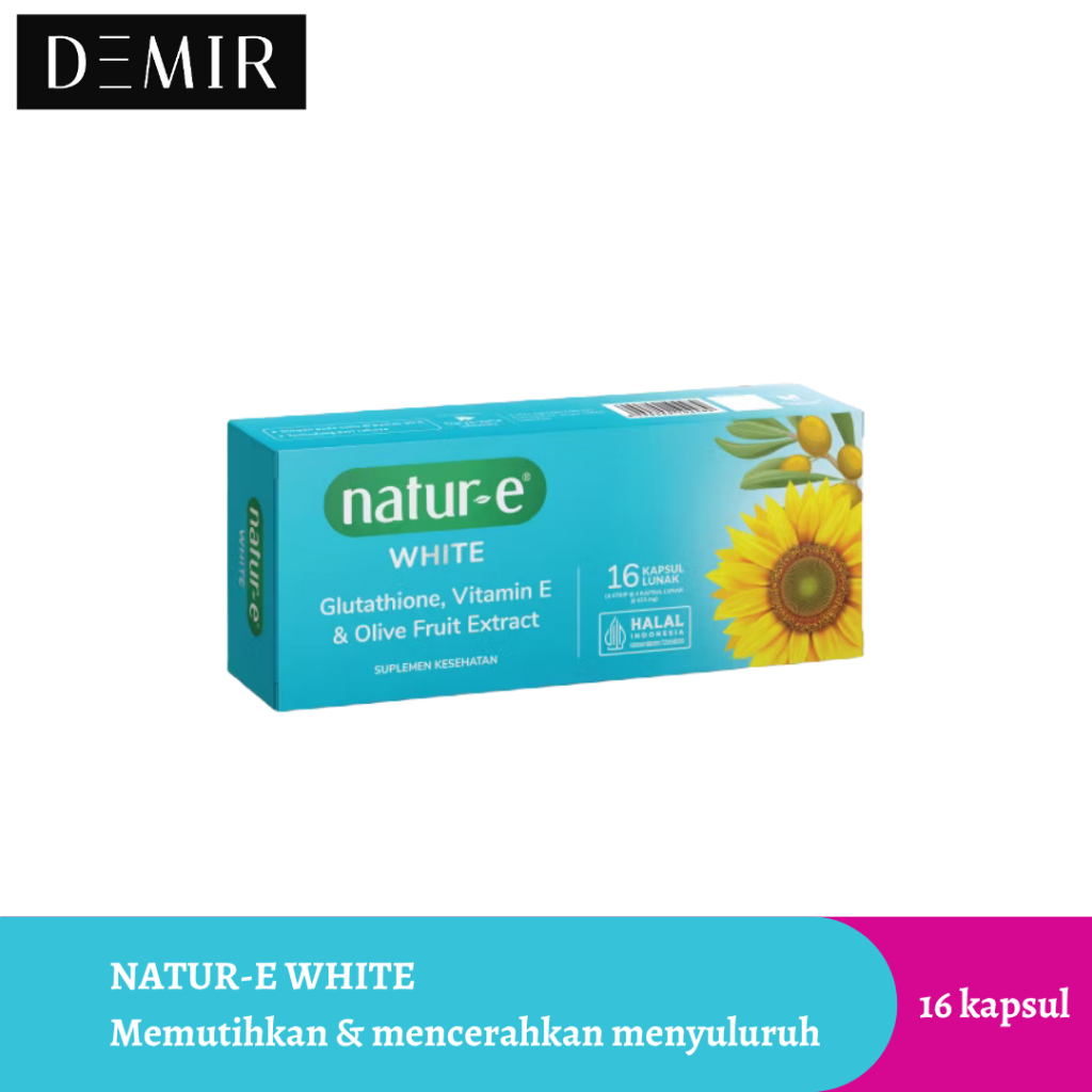 Jual Natur E White 16 Kapsul / L-Glutathione + Vitamin E