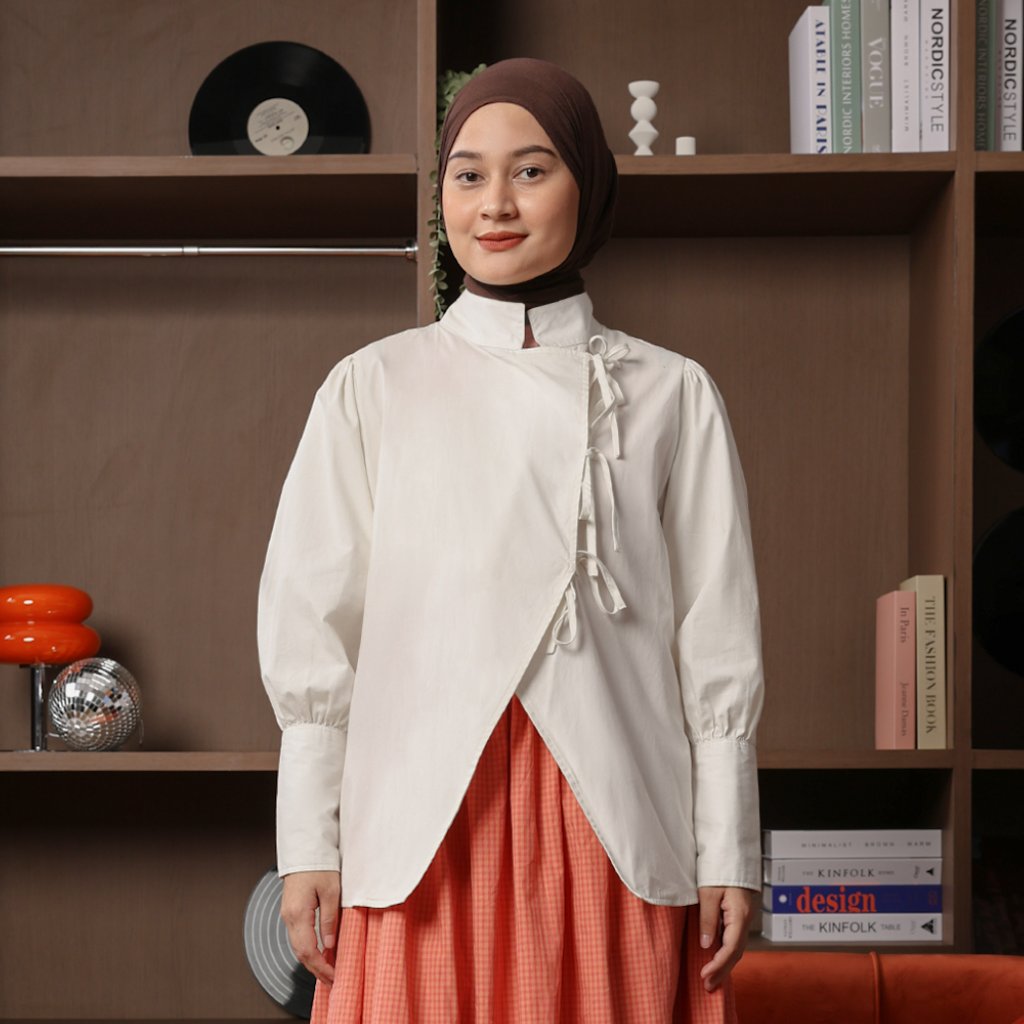 THENBLANK | Janggan Blouse Atasan Wanita Lengan Panjang