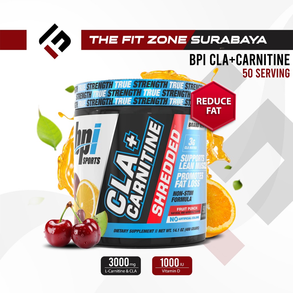 bpi cla l carnitine shredded Jual SPORTS + L-Carnitine Shreded 50 Servings Suplemen Fitness Pembakar Lemak Non Stimulant Fat Burner Miracle White Enhance Nano Flavor:XMAS Cookie Dough واقي شمس للخطوط الدقيقة