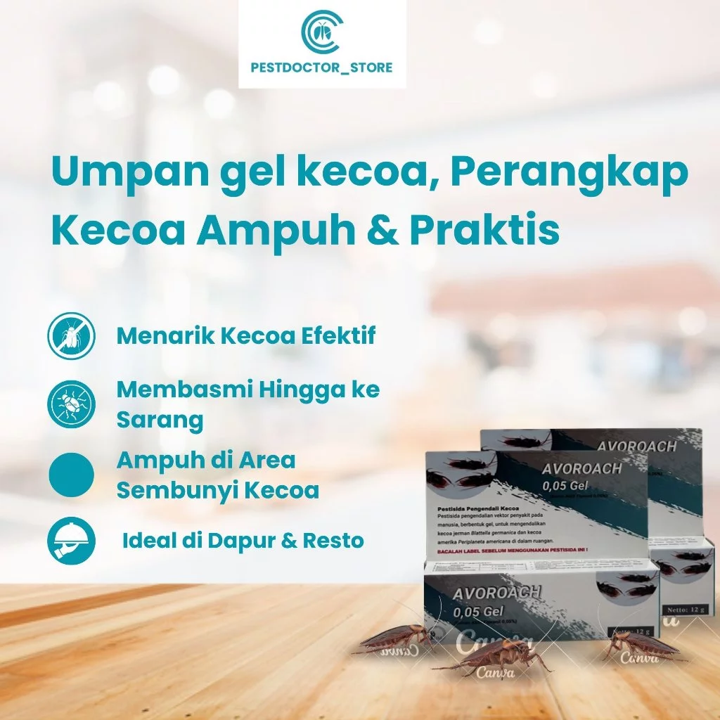 Macropest Avoroach Gel Pembasmi Kecoa 12gr - Umpan Racun Anti Kecoa Rumah