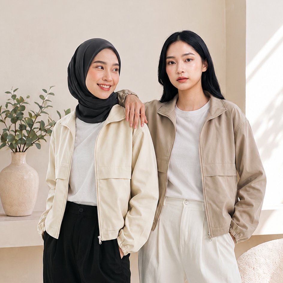 COTTON INSTYLE - Muse Jaket Turtleneck Wanita