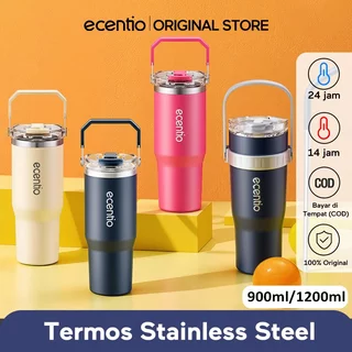Ecentio Tumbler Stainless 24 Jam 900ml/1200ml BPA Free