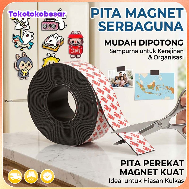 Jual Stiker magnet berperekat, strip magnet, strip magnet lunak untuk ...