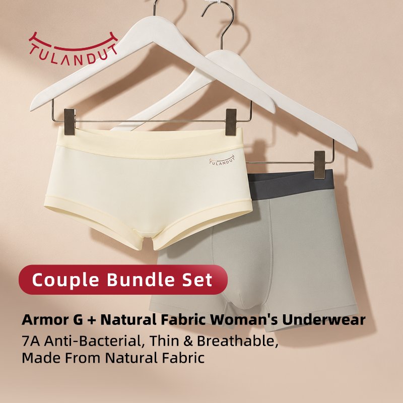 [Couple Bundle] Tulandut Bundle Special Promotion 1 pcs Celana Dalam Wanita Cewek 61303 + 1 pcs Celana Dalam Pria Cowok 81220 Dewasa Remaja Premium Underwear Seamless Adem Lembut Antibakteri Elastis Nyaman Random Color 7A Sport