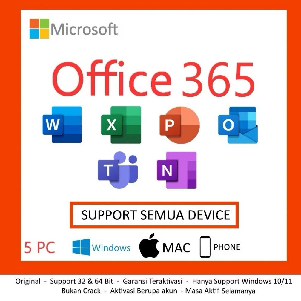 Jual Aktif 1 Tahun - Microsoft Office 365 Original License for Mac ...