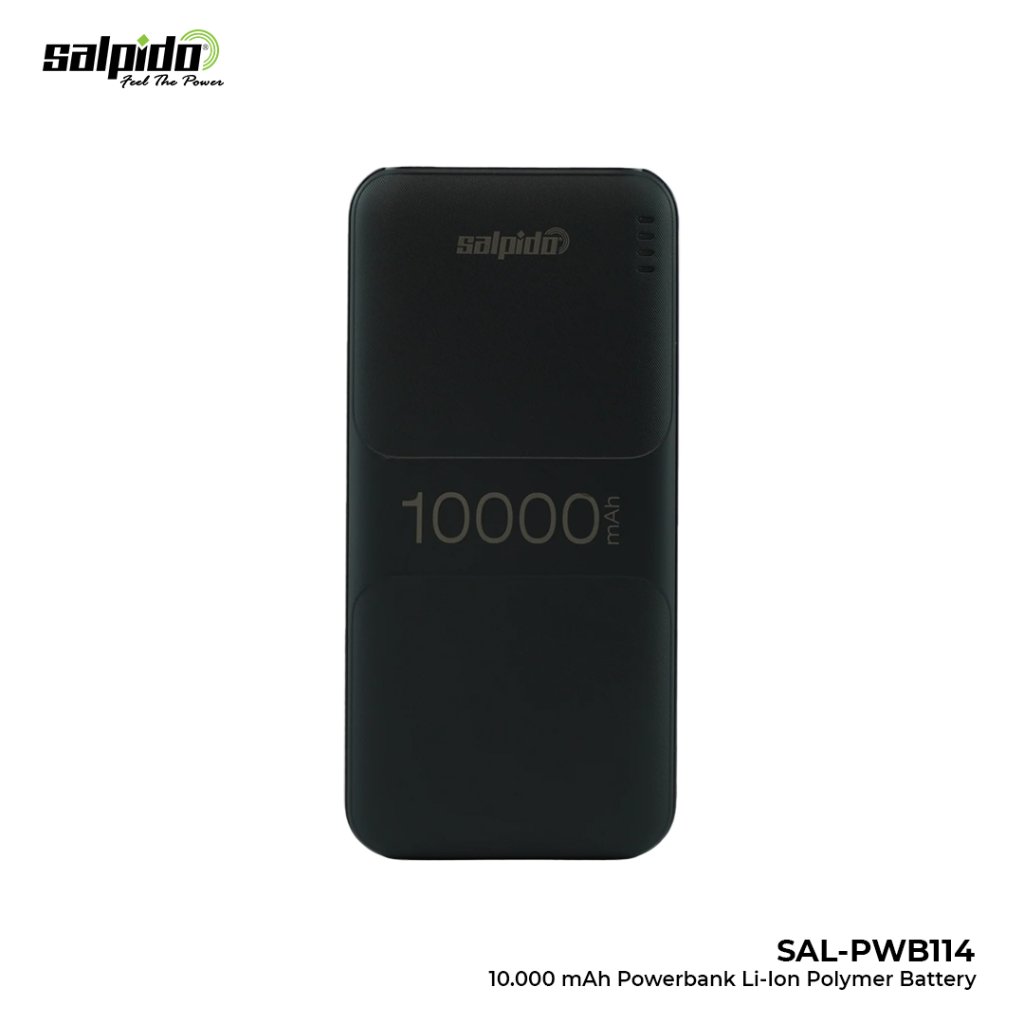 Salpido SAL-PWB114 Powerbank 10000 mah Dual Output Type C PD & USB 5V 2A Lithium Polymer Garansi Resmi