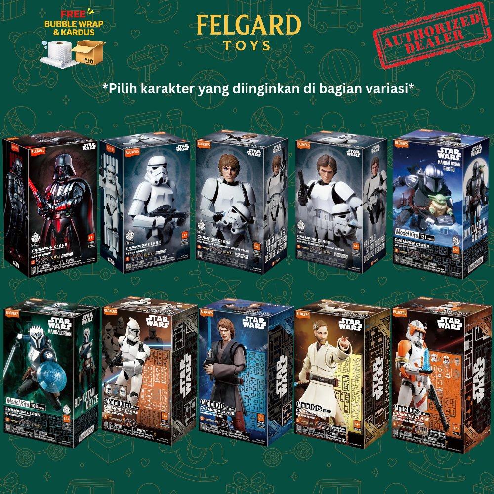 Jual (READY) BLOKEES Star Wars Champion Class CC01 Darth Vader / CC02 ...
