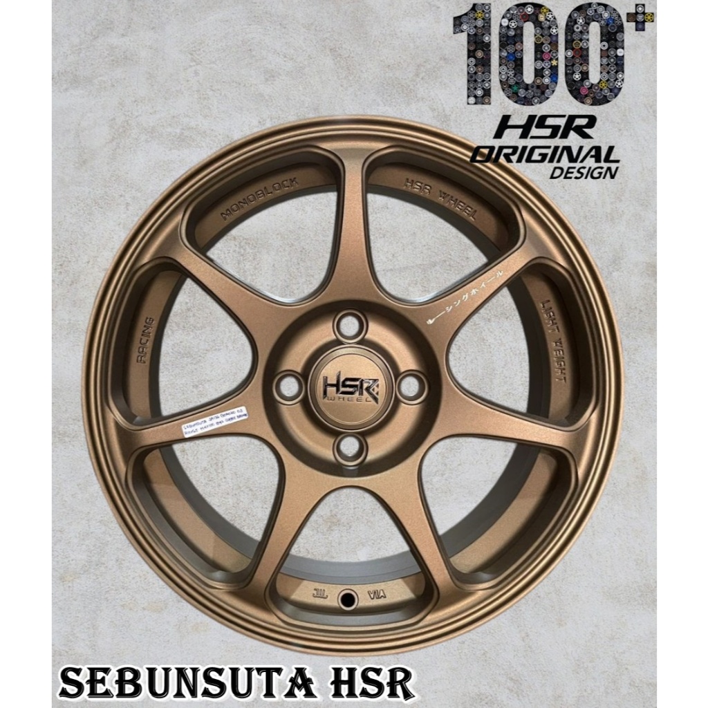 Jual Velg Racing Hsr Sebunsuta R15 JDM Look Lebar 6,5 Rata Velg Mobil ...