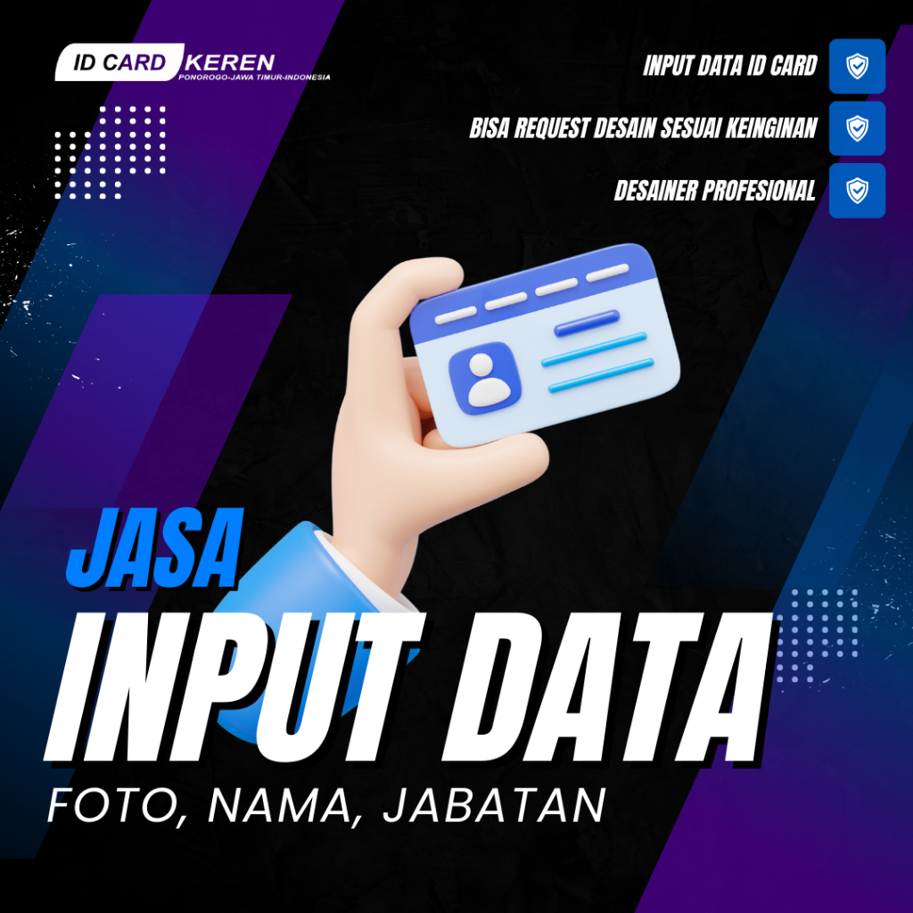 Jual INPUT DATA ID CARD FOTO NAMA JABATAN | Shopee Indonesia