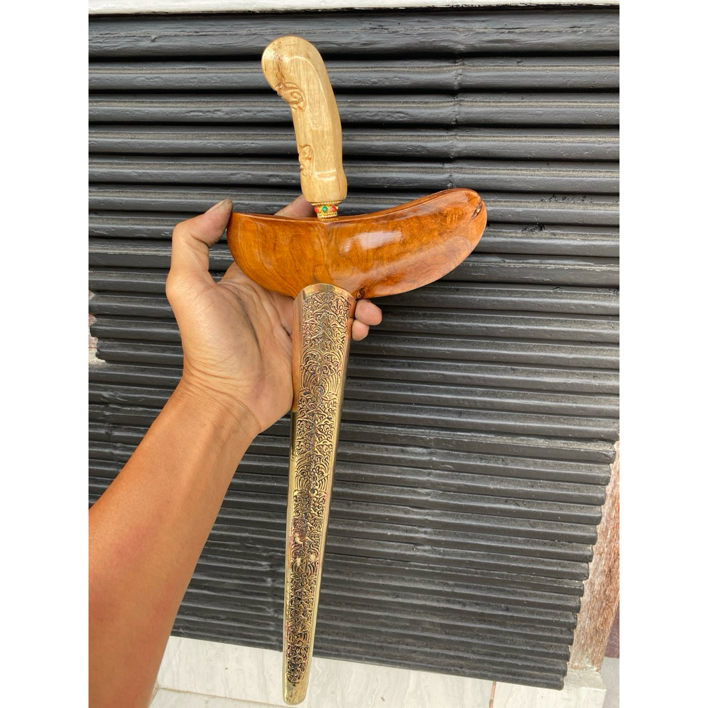 Jual warangka gayaman jogja set pendok mamas kuning Minus Bolong ...