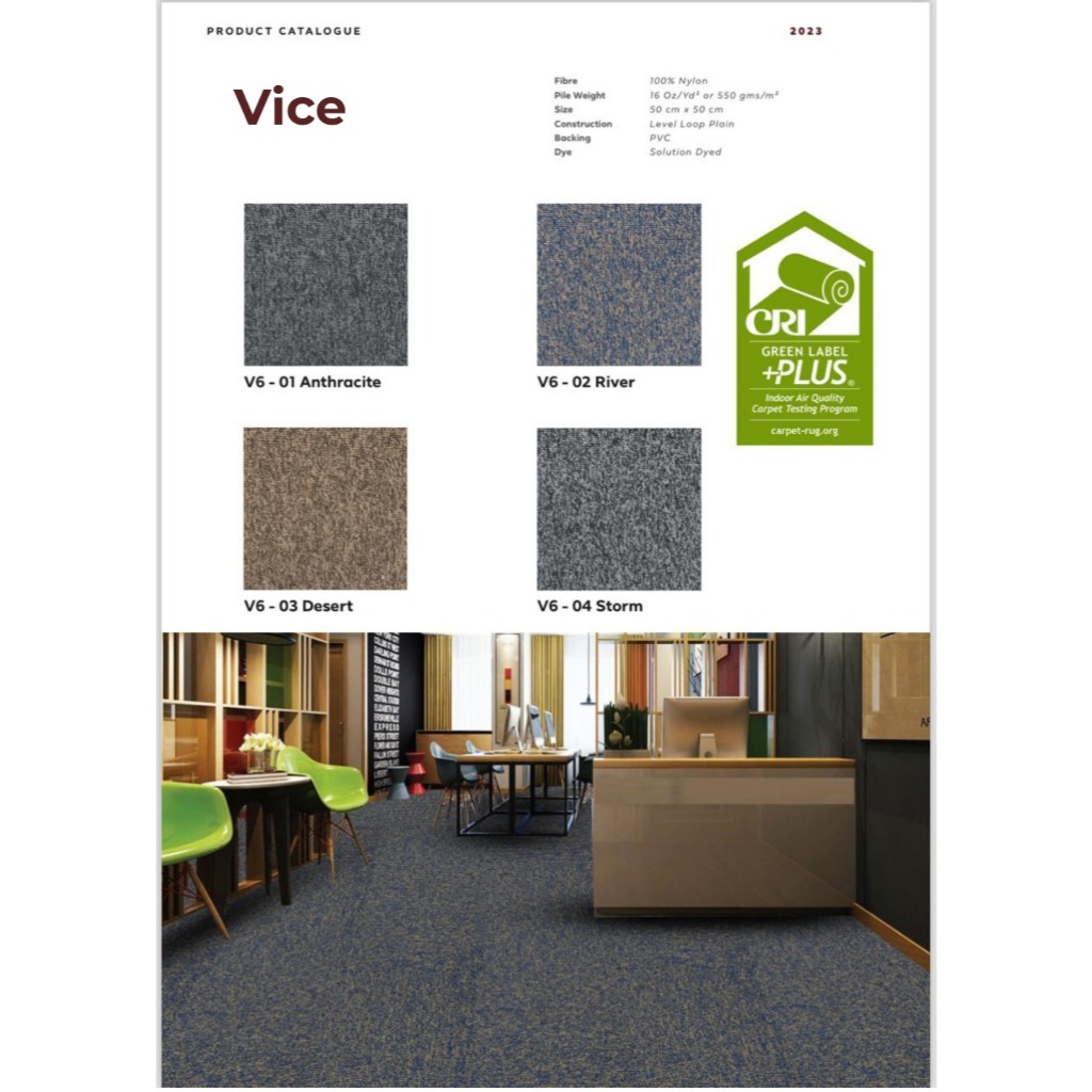 Jual JDEKOR - Karpet Tile Vice Collection | Karpet Kantor 50 X 50 Cm ...