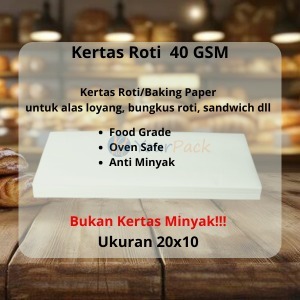 Jual Kertas Roti - Baking Paper - Wrapping Paper - Polos - 20 x 10 cm ...