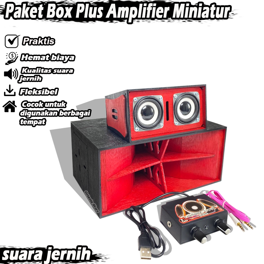 Jual Box Speaker Miniatur KIMOCHI 3 INCH Merah Siap Pakai | Shopee ...