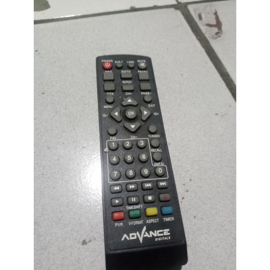 Jual Remote Stb Tv digital Advance kondisi matot | Shopee Indonesia