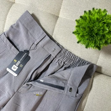 ILYA Elena Pants Semiwool Stretch (Melar) JUMBO BB 50 120 Kg Celana Kulot Wanita Formal Casual