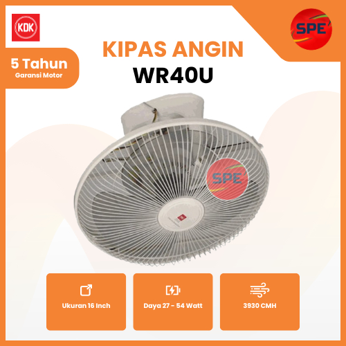 Jual KIPAS ANGIN ORBIT / AUTO FAN KDK UKURAN 16 INCH WR40U GARANSI ...
