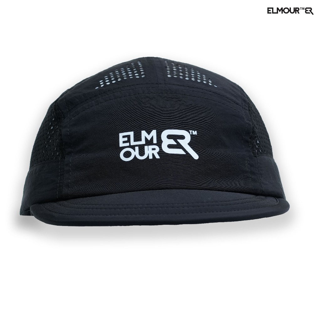 Jual Elmour Topi Sepeda dan running black sporty series | Shopee Indonesia