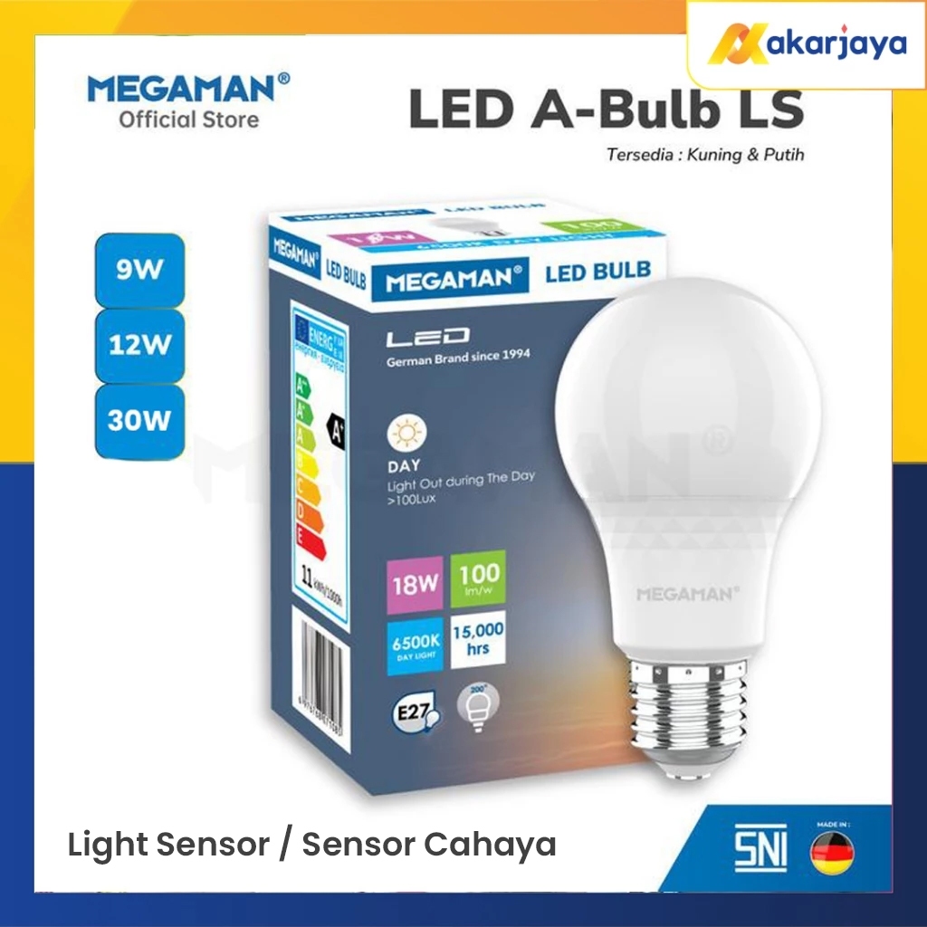Jual MEGAMAN Lampu Sensor Cahaya Bohlam LED LIGHT CENSOR LS YTA60Z2 ...