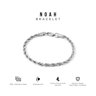 PROJECT NINETYSEVEN - NOAH Bracelet - Gelang Tangan Pria Wanita Titanium Anti Karat