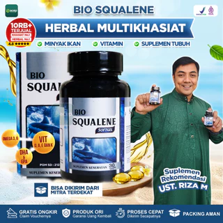Bio Squalene Softgel Minyak Hati Ikan Hiu Omega 3 6 9 Fish Oil Asli 100% Original Obat Pelumas Sendi Lutut Kaku Sakit Saat Di Tekuk Nyeri Sendi Mempercepat Penyembuhan Patah Tulang Saraf Kejepit Tulang Keropos Kolesterol Sakit Dada Pengental Sperma Pria
