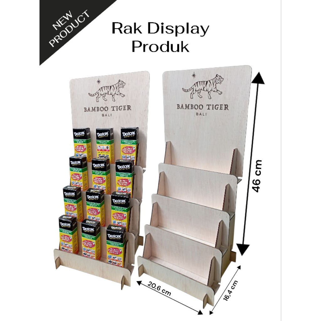 Jual Rak Display 4 Susun 20,6 x 16 x 38 cm Bongkar Pasang | Shopee ...