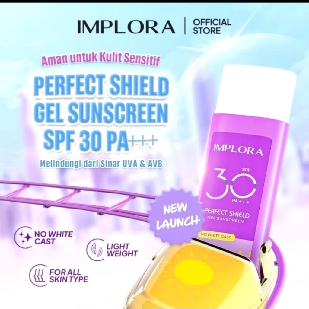 Jual IMPLORA Perfect Shield Gel Sunscreen SPF 30 PA+++ , Implora ...