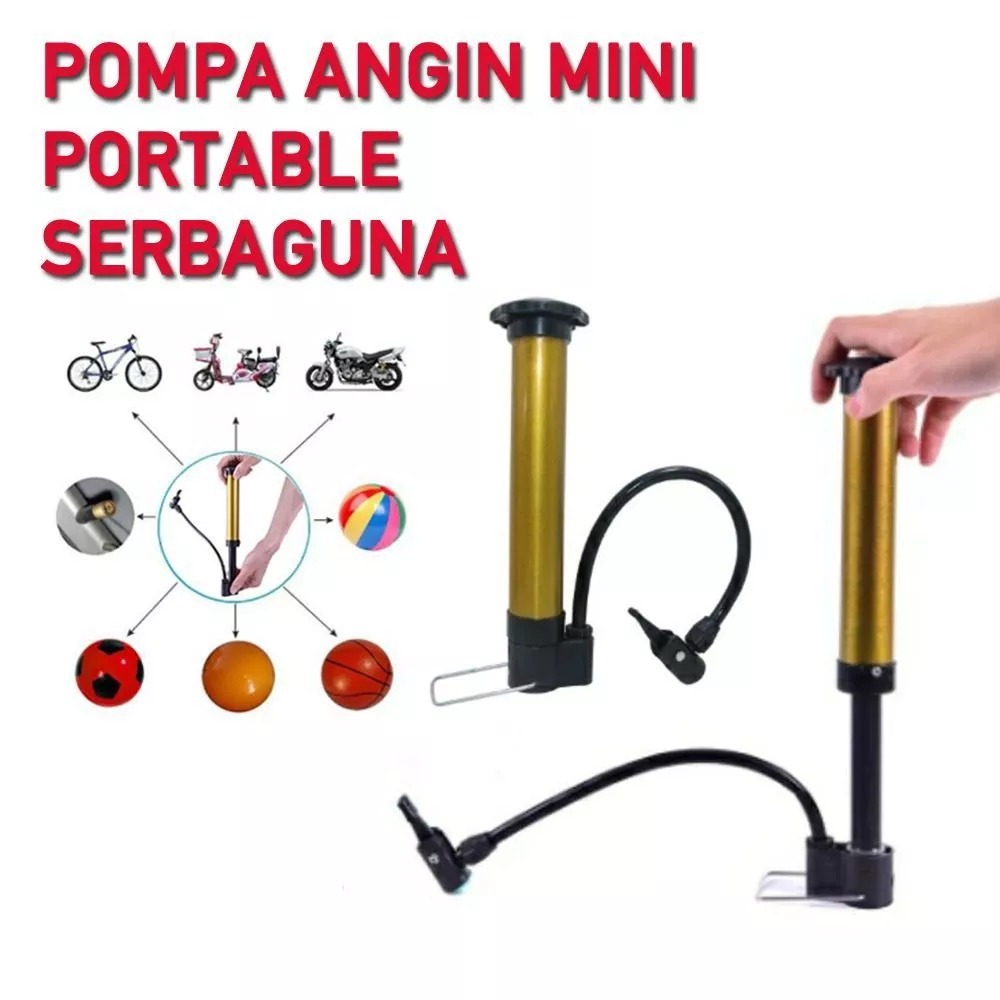 Jual Pompa Sepeda MINI Portable Pompa Angin Ban Bola Mini Pump | Shopee ...