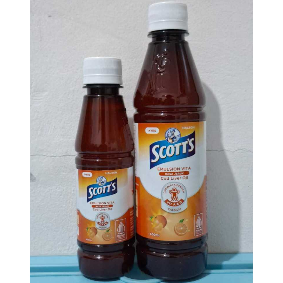 Jual Scott's Emulsion Vita Rasa Jeruk 400ml/200ml - Suplemen Anak ...