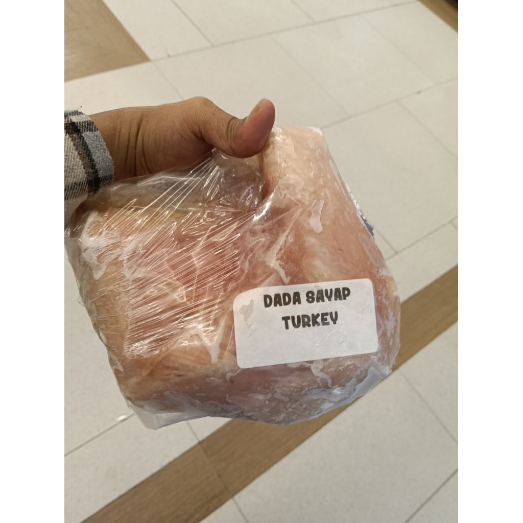 Jual dada sayap turkey beku -+ 1.2kg dada turkey beku turkey breast ...