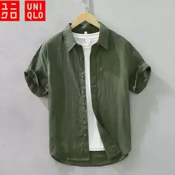 Kemeja Polos Lengan Pendek Pria UNIQ Simple Keren Berkelas Premium Quality