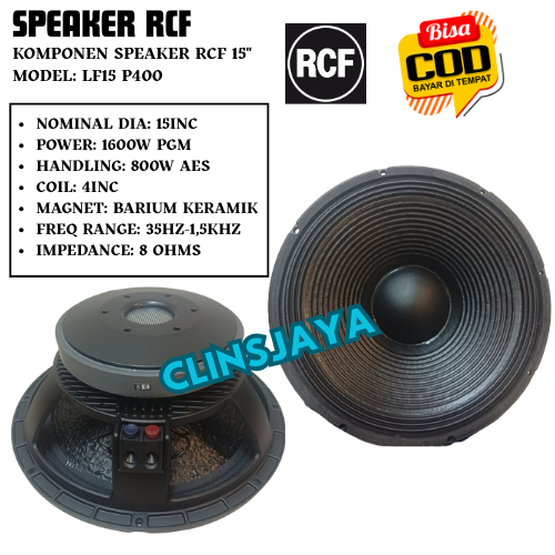 Jual Speaker RCF LF15P400 Grade A RCFLF 15P400 Kualitas bagus Coil